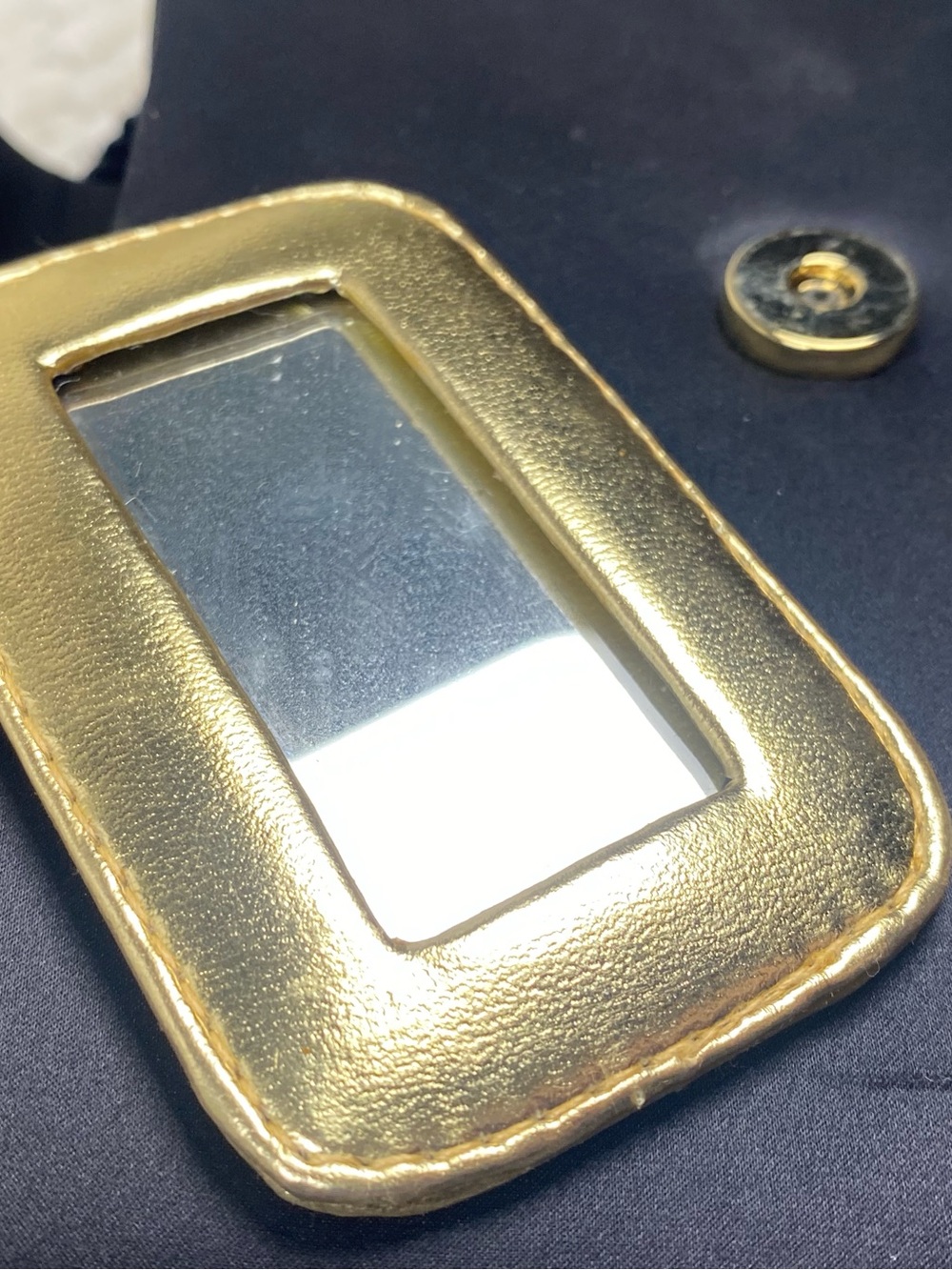 Vintage 1980s Nordstrom 100% Pure Silk Evening Clutch with Original Mirror - Picture 7 of 13